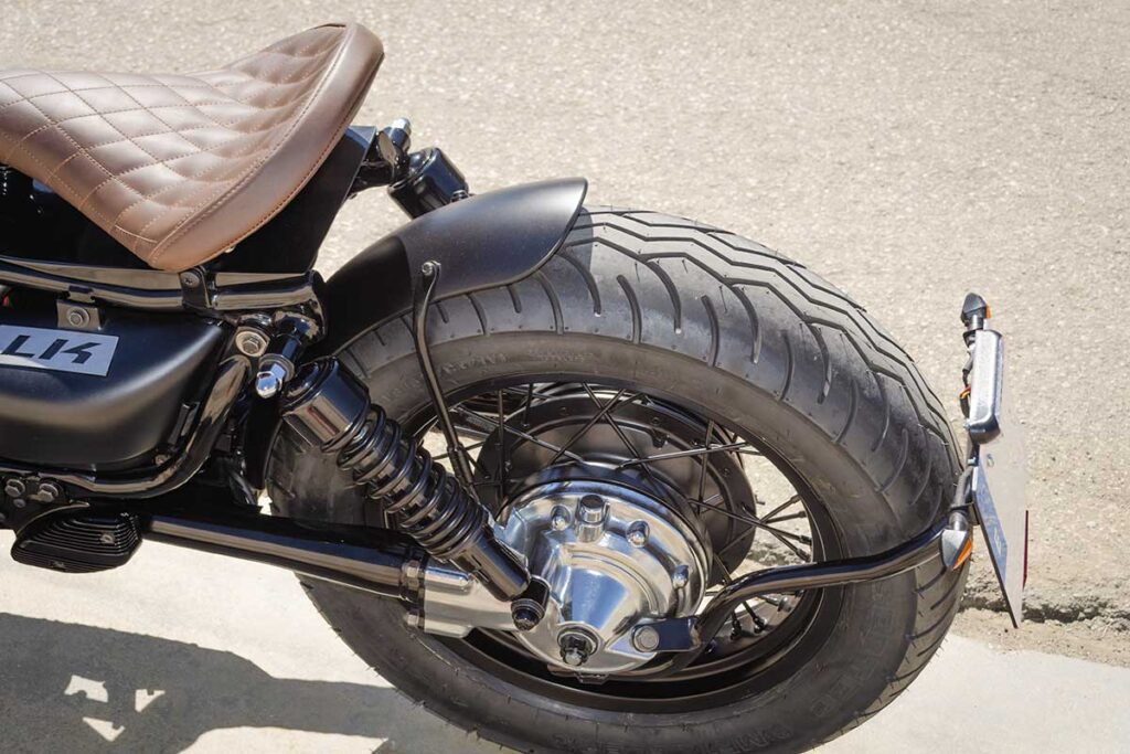 Detalle rueda trasera