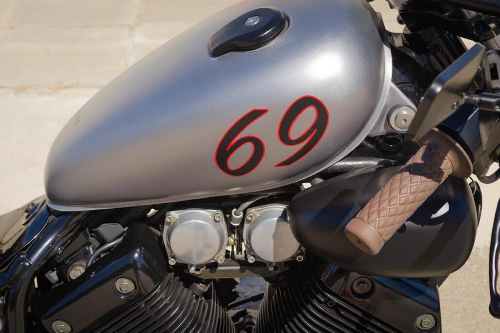 Detalle tanque de gasolina