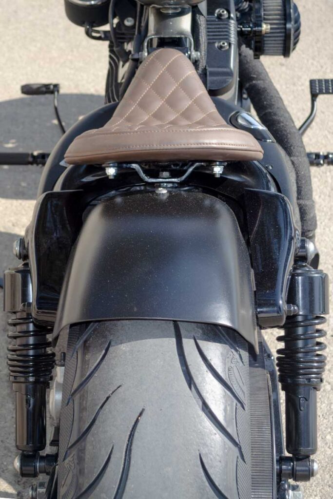 Seat and rear fender detail