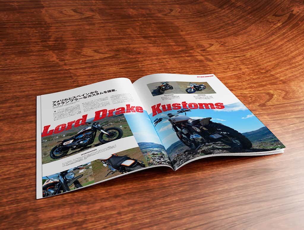 The Japan magazine “Club Harley” made a report about some of our Scramblers.