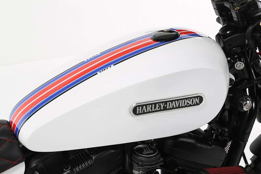 Detalle de "Seventy", una moto custom creada por Lord Drake Kustoms