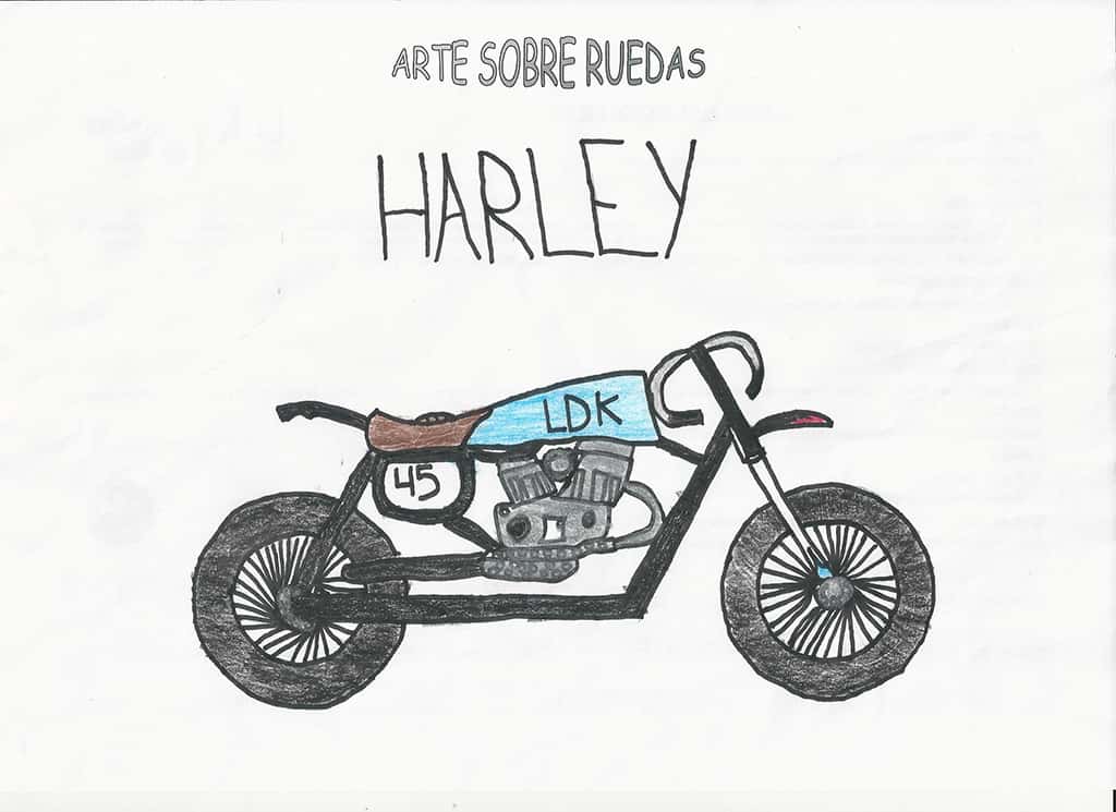 Winner of the “Art on Wheels” Child Drawing Contest Lord Drake Kustoms