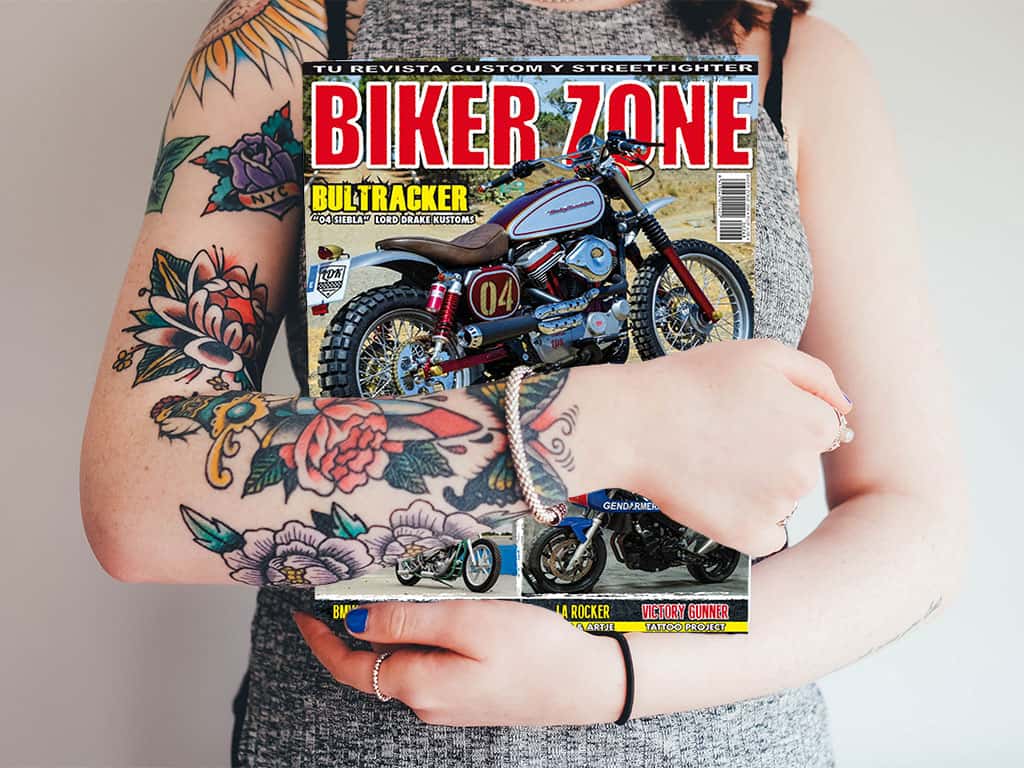 Nuestra Bultracker «04 Siebla» fue portada en la revista Biker Zone