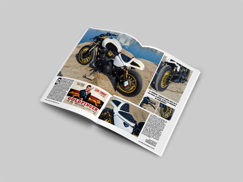 «Goldfinger» es la Harley homenaje a James Bond en la revista Biker Zone
