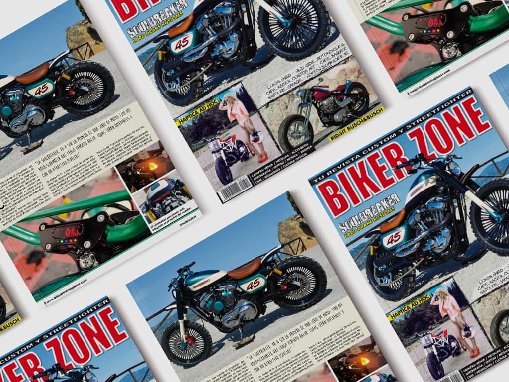 “Soulbreaker” the Off Road/Scrambler by Lord Drake Kustoms in Biker Zone Magazine