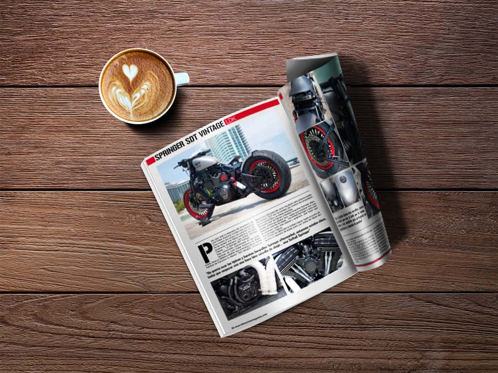 Springer SDT Vintage by Lord Drake Kustoms in Biker Zone magazine
