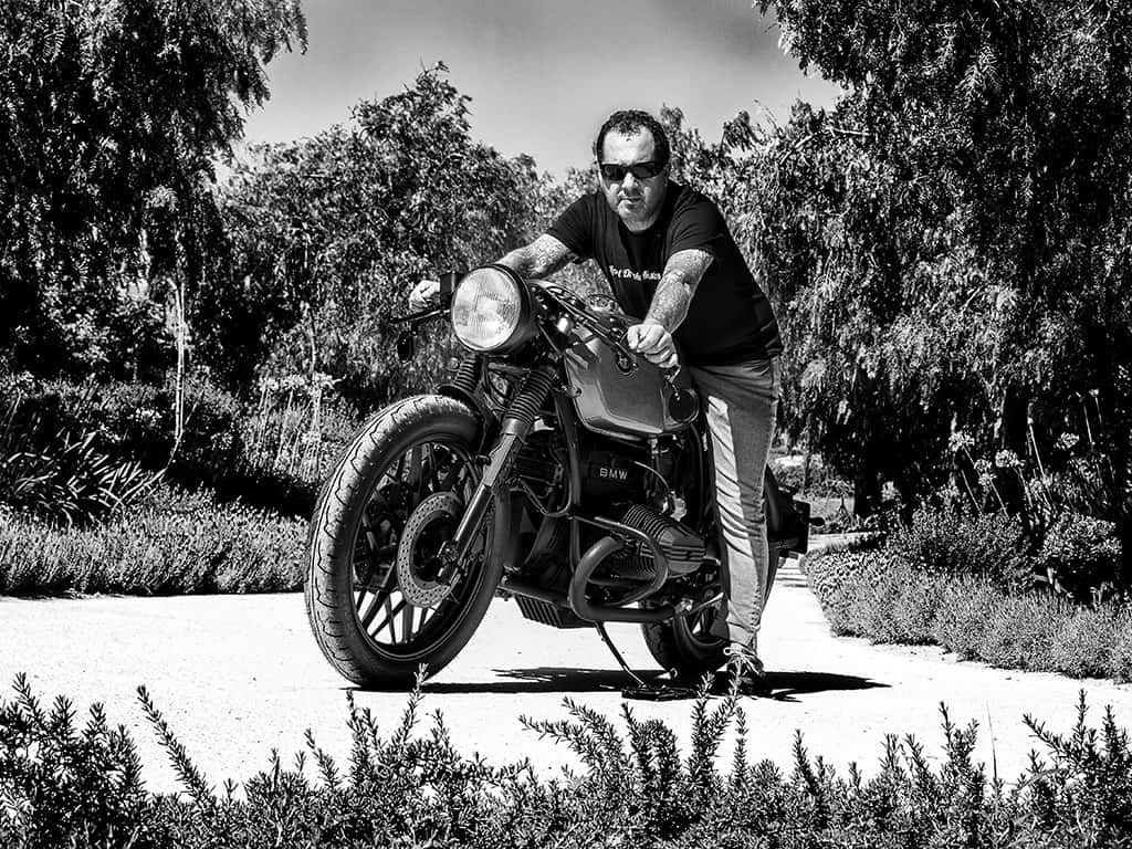 Photo session for the new BMW R100
