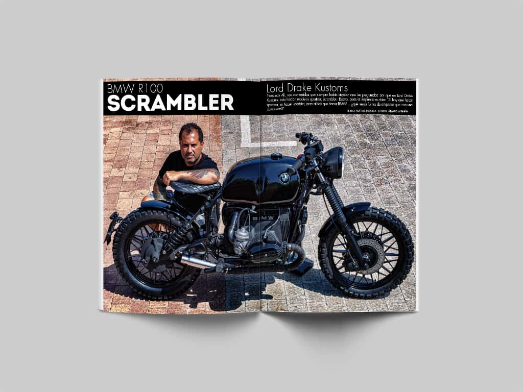 BMW R100 Scrambler in Biker Zone magazine