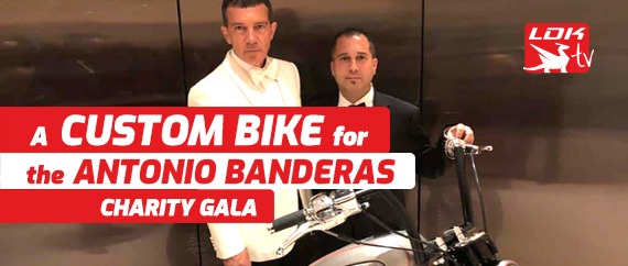 A Harley Custom Bobber for an Antonio Banderas Charity Gala