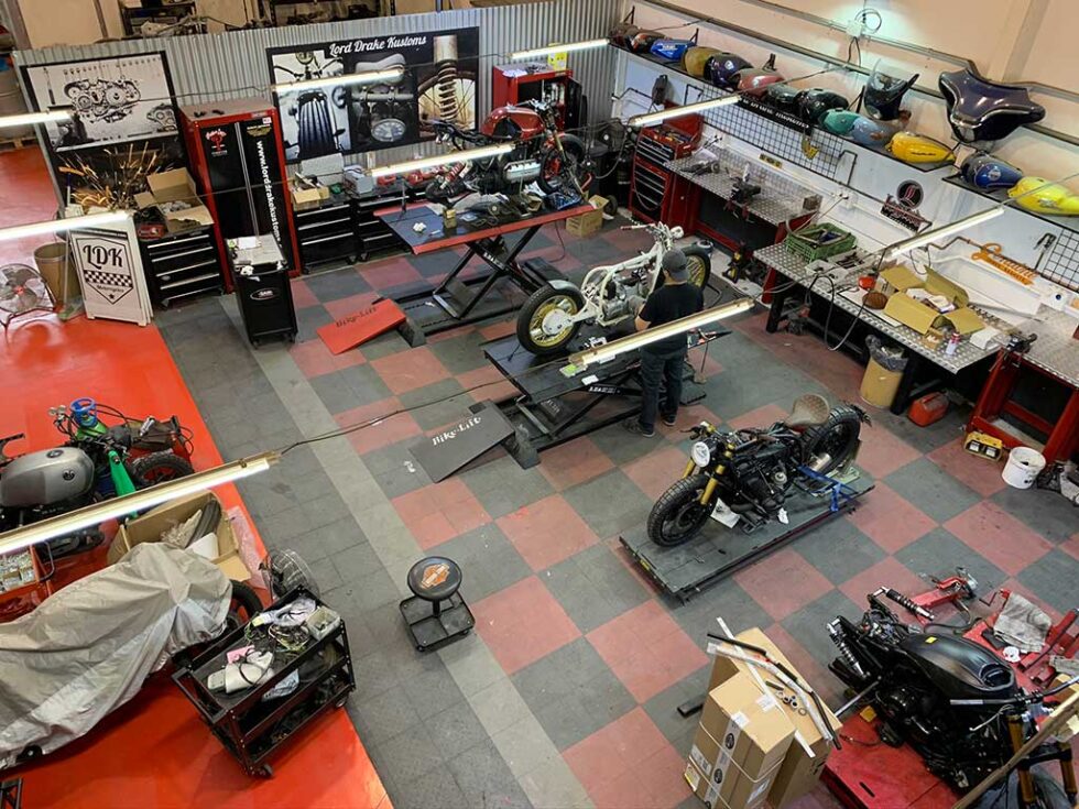 Perhaps the largest Cafe Racer in Spain Lord Drake Kustoms