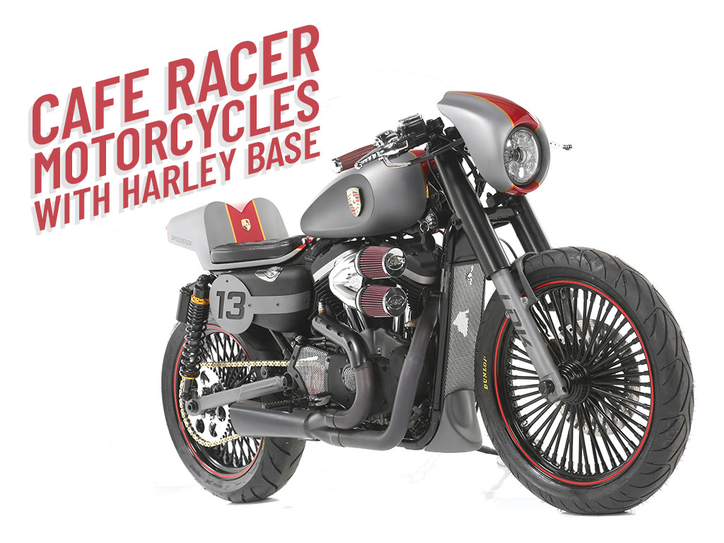 CAFE RACER BIKES WITH HARLEY DAVIDSON BASES BY LDK