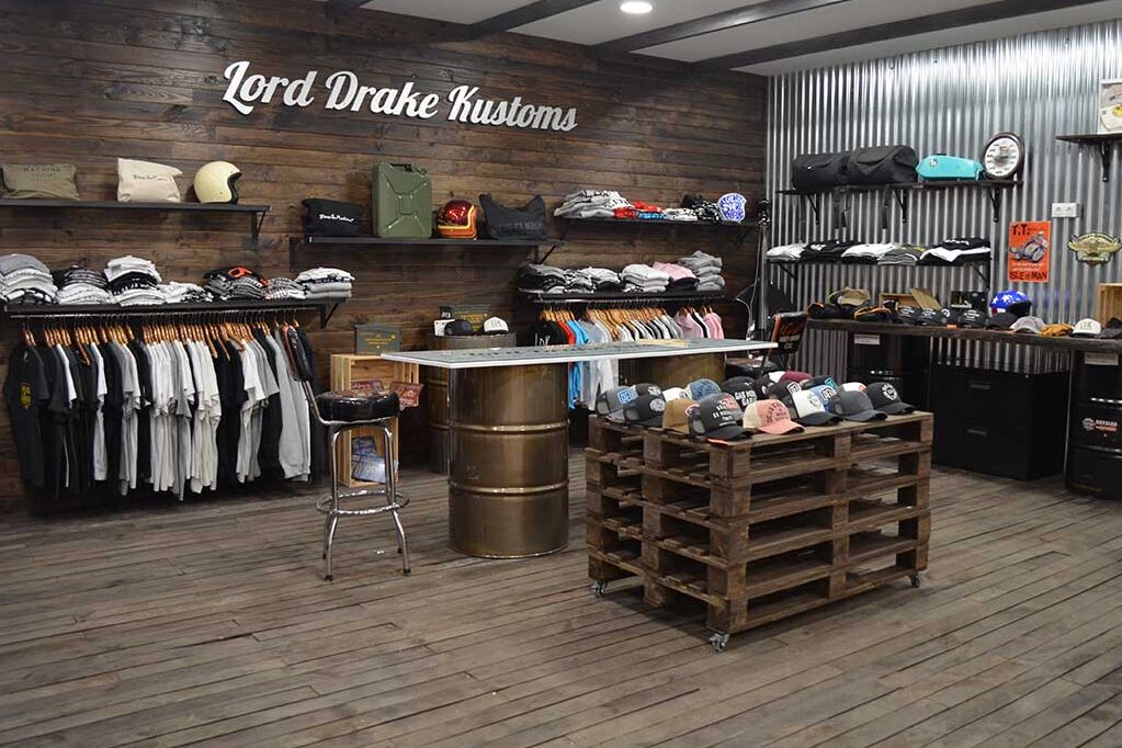 Lord Drake Kustoms boutique store in Malaga