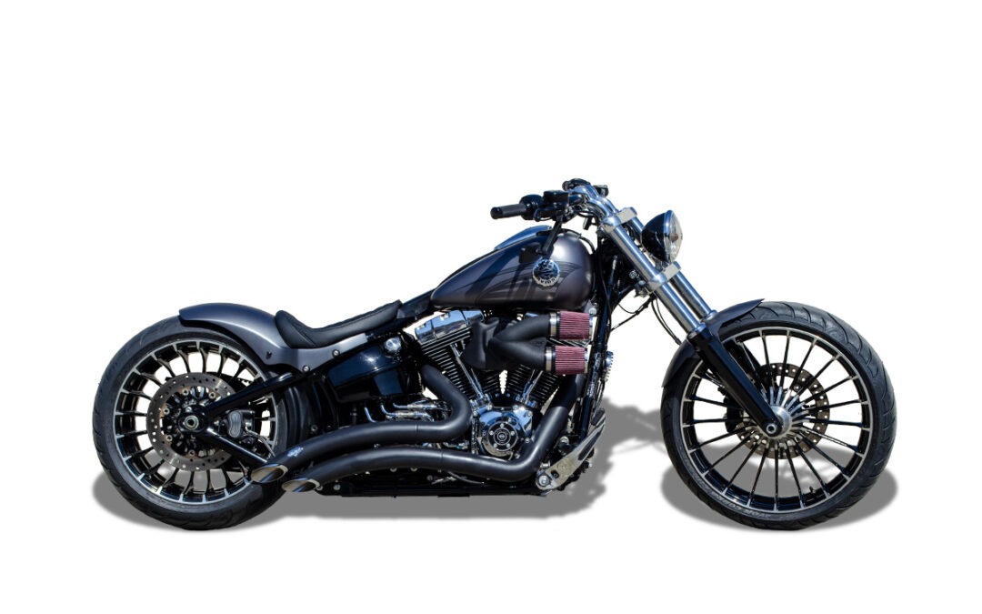 Customized HarleyDavidson Softail Breakout motorcycles by Thunderbike
