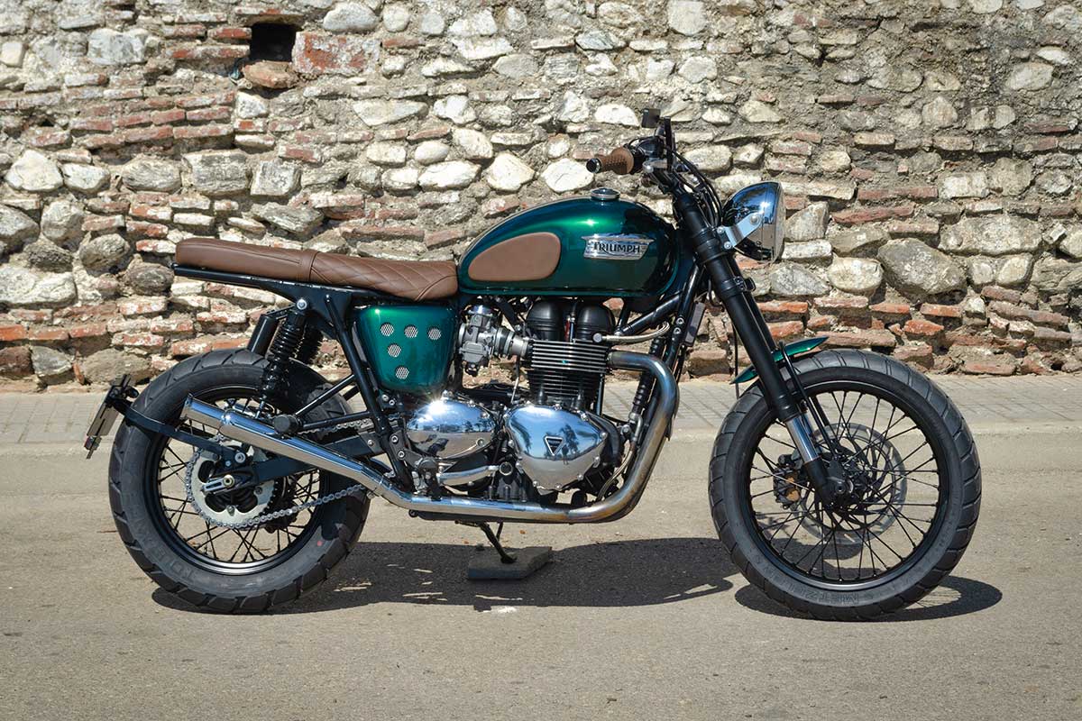 Triumph scrambler green clearance