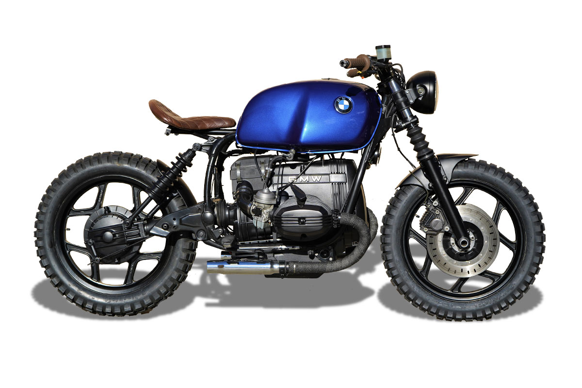 BMW R100 Bobber Blue