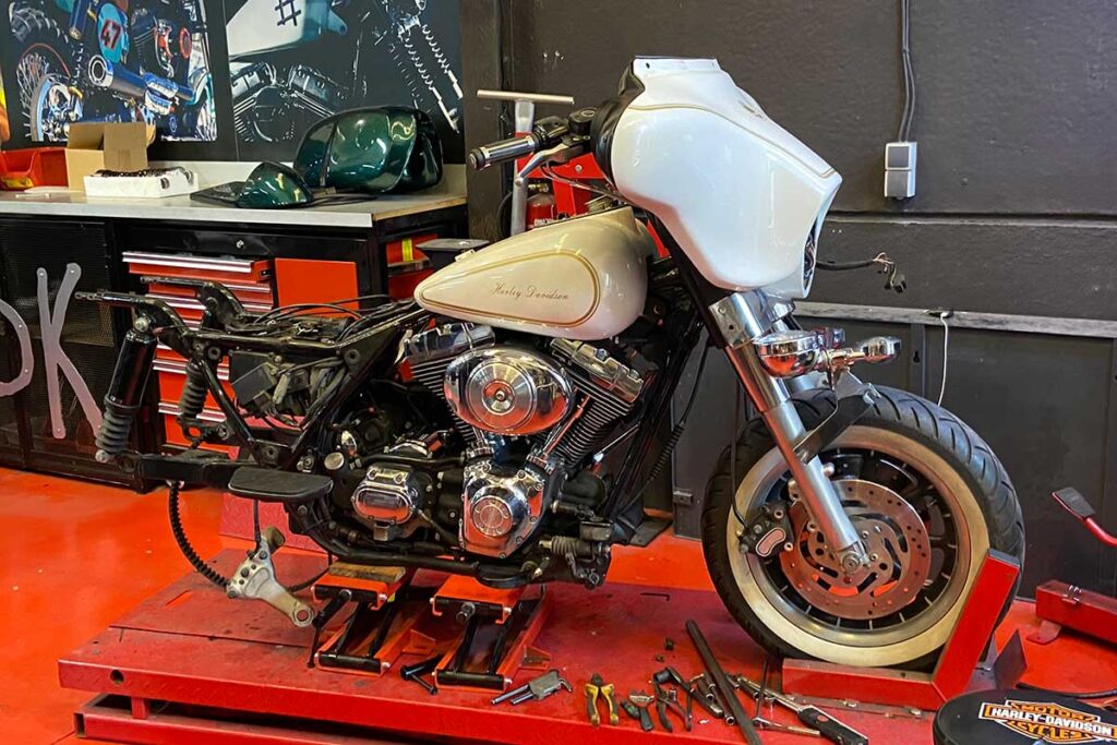 Harley disassembled