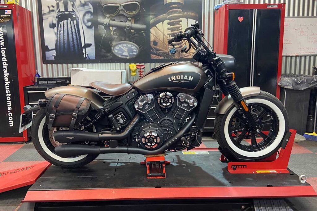 Indian Scout transformed by LDK
