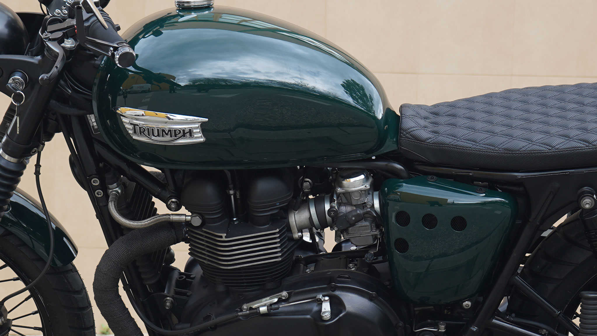 Triumph SE Brat Painting detail